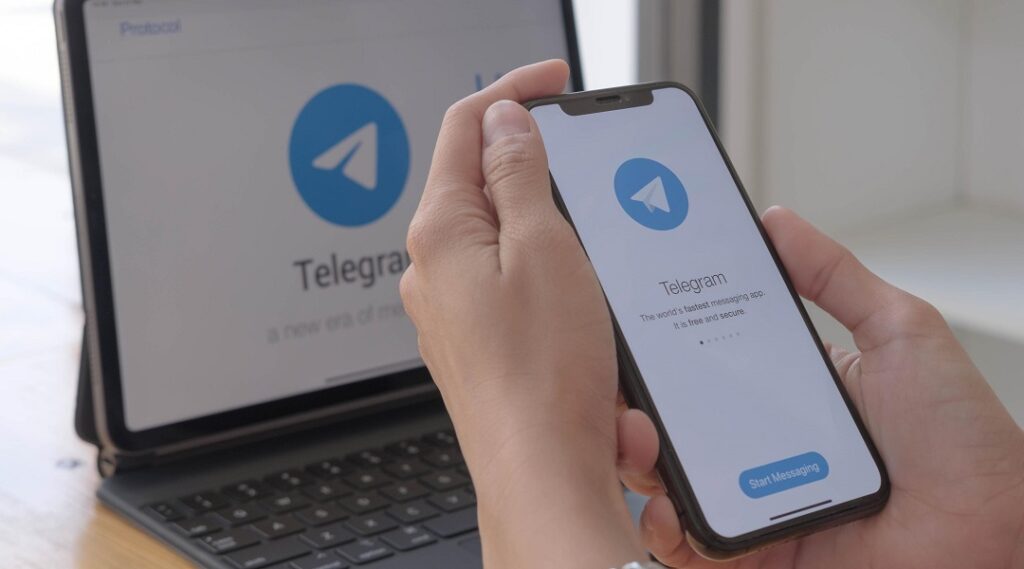 Image d'un utilisateur de l'application telegram