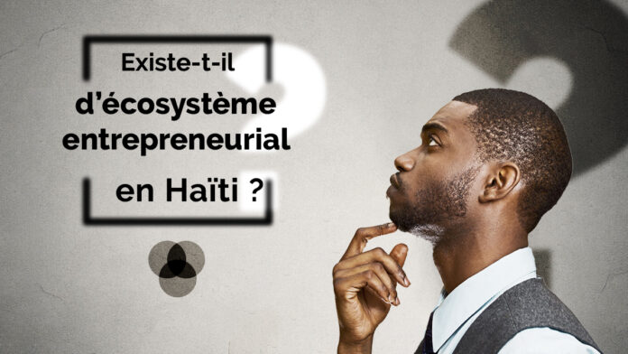 BM - Homme noir entrain de se poser la question : Existe-t-il d'écosystème entrepreneurial en Haïti ?